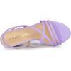 imageAllegra K Womens Strappy Slingback Chunky Heels Slide SandalsPurple