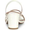 imageAllegra K Womens Strappy Slingback Chunky Heels Slide SandalsWhite