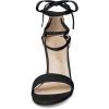 imageAllegra K Womens Tie Up Strappy Heels Chunky High Heels SandalBlack