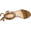imageAllegra K Womens Tie Up Strappy Heels Chunky High Heels SandalBrown