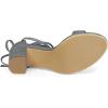 imageAllegra K Womens Tie Up Strappy Heels Chunky High Heels SandalGrey