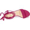 imageAllegra K Womens Tie Up Strappy Heels Chunky High Heels SandalHot Pink