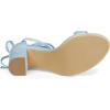 imageAllegra K Womens Tie Up Strappy Heels Chunky High Heels SandalSky Blue