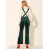 imageAllegra K Womens Velvet Wide Leg Retro Shiny Glitter Overalls Jumpsuits Pants Medium Green