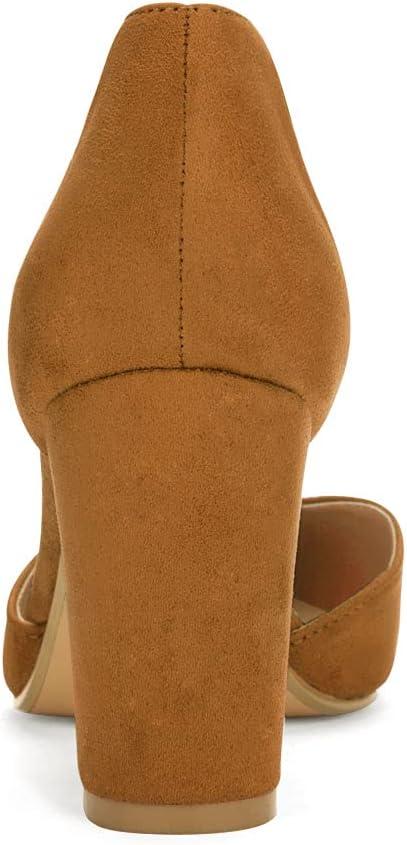 imageAllegra K Womens Ankle Tie Point Toe Dress PumpsBrown