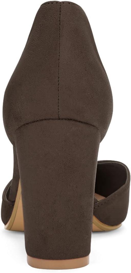 imageAllegra K Womens Ankle Tie Point Toe Dress PumpsCoffee