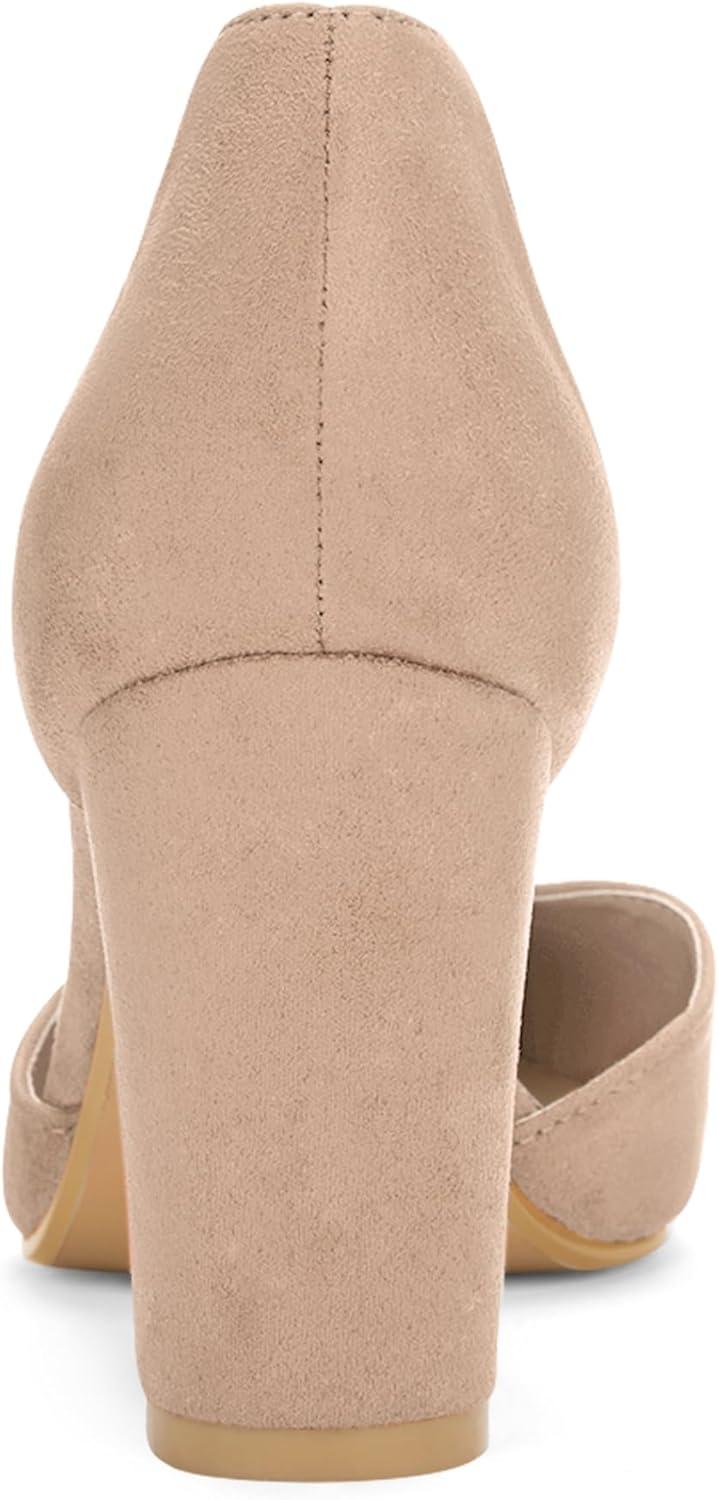imageAllegra K Womens Ankle Tie Point Toe Dress PumpsNude