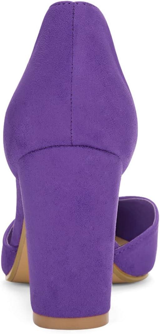 imageAllegra K Womens Ankle Tie Point Toe Dress PumpsPurple