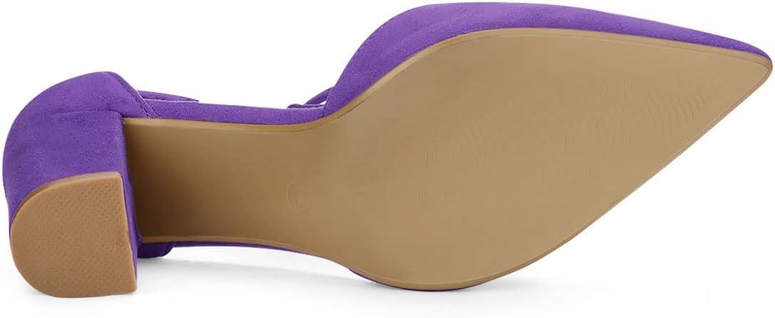 imageAllegra K Womens Ankle Tie Point Toe Dress PumpsPurple