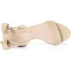 imageAllegra K Women Open Toe Ankle Tie Back Chunky Heel SandalsBeige