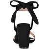 imageAllegra K Women Open Toe Ankle Tie Back Chunky Heel SandalsBlack