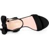 imageAllegra K Women Open Toe Ankle Tie Back Chunky Heel SandalsBlack