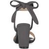 imageAllegra K Women Open Toe Ankle Tie Back Chunky Heel SandalsGrey