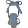 imageAllegra K Women Open Toe Ankle Tie Back Chunky Heel SandalsHaze Blue