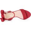 imageAllegra K Women Open Toe Ankle Tie Back Chunky Heel SandalsRed