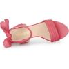 imageAllegra K Women Open Toe Ankle Tie Back Chunky Heel SandalsWatermelon Red