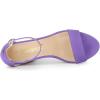imageAllegra K Womens Ankle Strap Platform Chunky Heels SandalsPurple