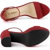 imageAllegra K Womens Ankle Strap Platform Chunky Heels SandalsRed