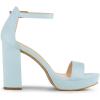 imageAllegra K Womens Ankle Strap Platform Chunky Heels SandalsSky Blue