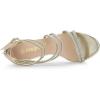 imageAllegra K Womens Ankle Strap Rhinestone Stiletto Heeled SandalsGold