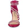 imageAllegra K Womens Ankle Strap Rhinestone Stiletto Heeled SandalsHot Pink