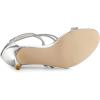 imageAllegra K Womens Ankle Strap Rhinestone Stiletto Heeled SandalsSilver