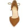 imageAllegra K Womens Ankle Tie Point Toe Dress PumpsBrown