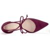 imageAllegra K Womens Ankle Tie Point Toe Dress PumpsBurgundy