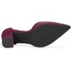 imageAllegra K Womens Ankle Tie Point Toe Dress PumpsBurgundy
