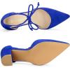 imageAllegra K Womens Ankle Tie Point Toe Dress PumpsDeep Blue