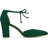 imageAllegra K Womens Ankle Tie Point Toe Dress PumpsGreen