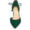imageAllegra K Womens Ankle Tie Point Toe Dress PumpsGreen