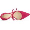 imageAllegra K Womens Ankle Tie Point Toe Dress PumpsHot Pink