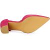 imageAllegra K Womens Ankle Tie Point Toe Dress PumpsHot Pink