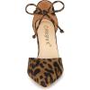 imageAllegra K Womens Ankle Tie Point Toe Dress PumpsLeopard