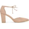 imageAllegra K Womens Ankle Tie Point Toe Dress PumpsNude