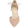 imageAllegra K Womens Ankle Tie Point Toe Dress PumpsNude