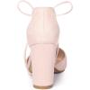 imageAllegra K Womens Ankle Tie Point Toe Dress PumpsPink
