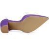 imageAllegra K Womens Ankle Tie Point Toe Dress PumpsPurple
