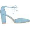 imageAllegra K Womens Ankle Tie Point Toe Dress PumpsSky Blue