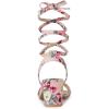 imageAllegra K Womens Block Heel Sandals Lace Up HeelsFloral Pink
