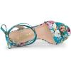 imageAllegra K Womens Block Heel Sandals Lace Up HeelsLake Blue