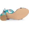 imageAllegra K Womens Block Heel Sandals Lace Up HeelsLake Blue