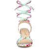imageAllegra K Womens Block Heel Sandals Lace Up HeelsMint Green