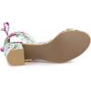 imageAllegra K Womens Block Heel Sandals Lace Up HeelsMint Green