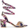 imageAllegra K Womens Block Heel Sandals Lace Up HeelsNavy Blue