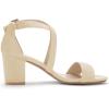 imageAllegra K Womens Crisscross Ankle Strap Block Heel SandalsBeige