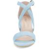 imageAllegra K Womens Crisscross Ankle Strap Block Heel SandalsBlue