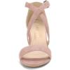 imageAllegra K Womens Crisscross Ankle Strap Block Heel SandalsDust Pink