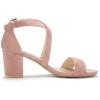 imageAllegra K Womens Crisscross Ankle Strap Block Heel SandalsDust Pink